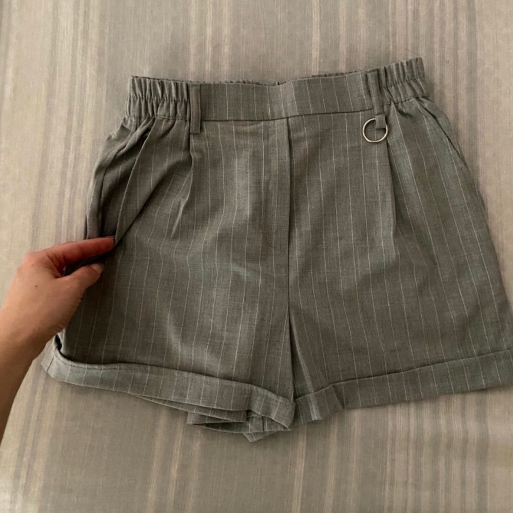 Grey Bershka Mini Shorts